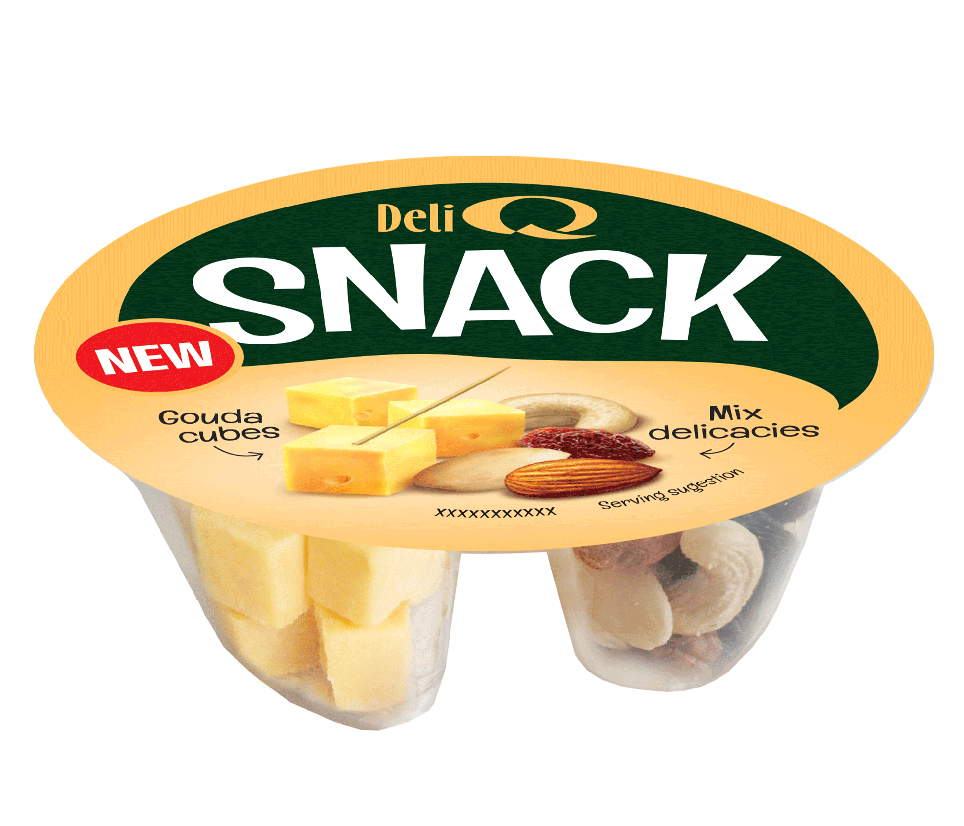 DELI Q SNACK Gouda Holenderska z mieszanką studencką 100g