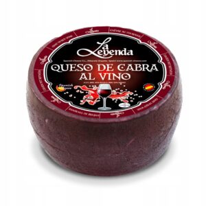 Hiszpański ser kozi dojrzewający w czerwonym winie