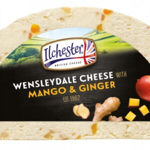 Brytyjski ser Wensleydale z dodatkiem imbiru i mango