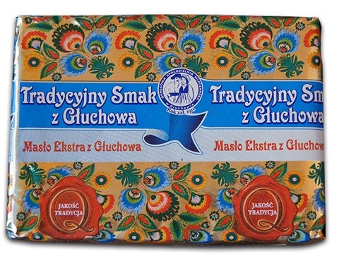 Tradycyjne masło extra z Głuchowa 82% tłuszczu