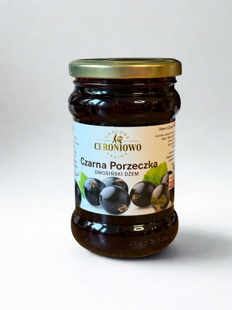 Naturalny Dżem z CZARNEJ PORZECZKI 315g DMOSIŃSKI, CERONIOWO, domowy, tradycyjny