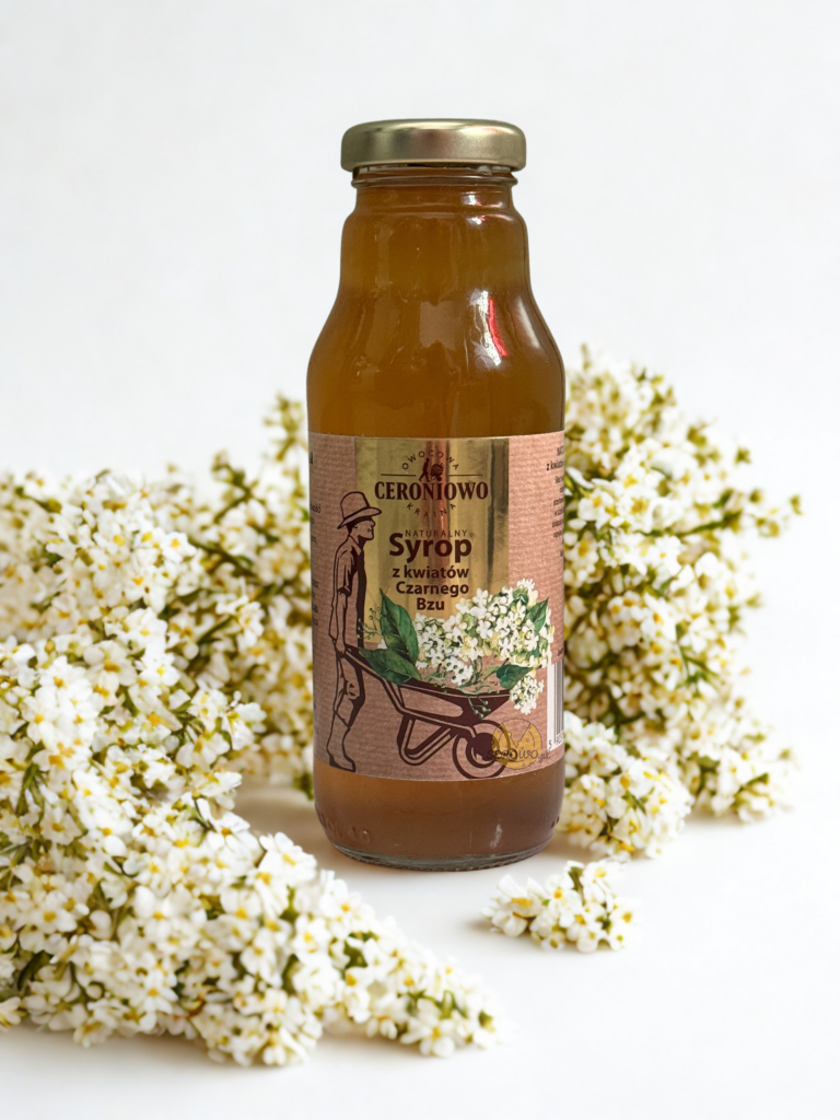Naturalny Syrop z Kwiatów Czarnego Bzu 300ml CERONIOWO domowy, tradycyjny