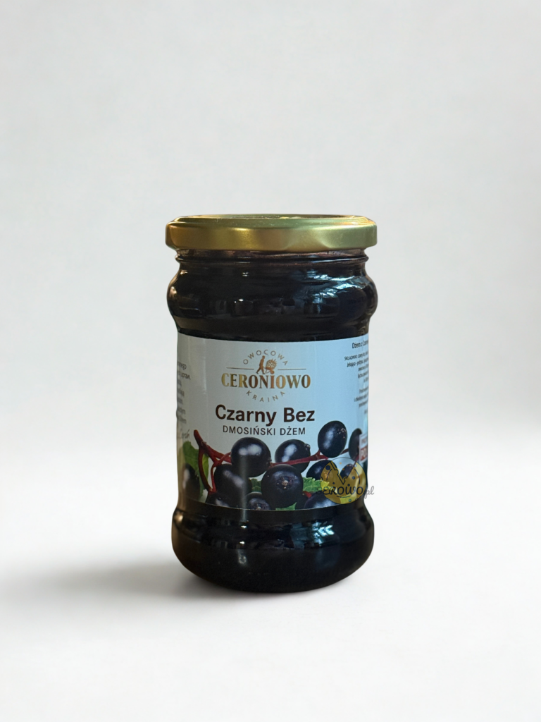Naturalny Dżem z Czarnego Bzu 315g CERONIOWO, DMOSIŃSKI domowy, tradycyjny