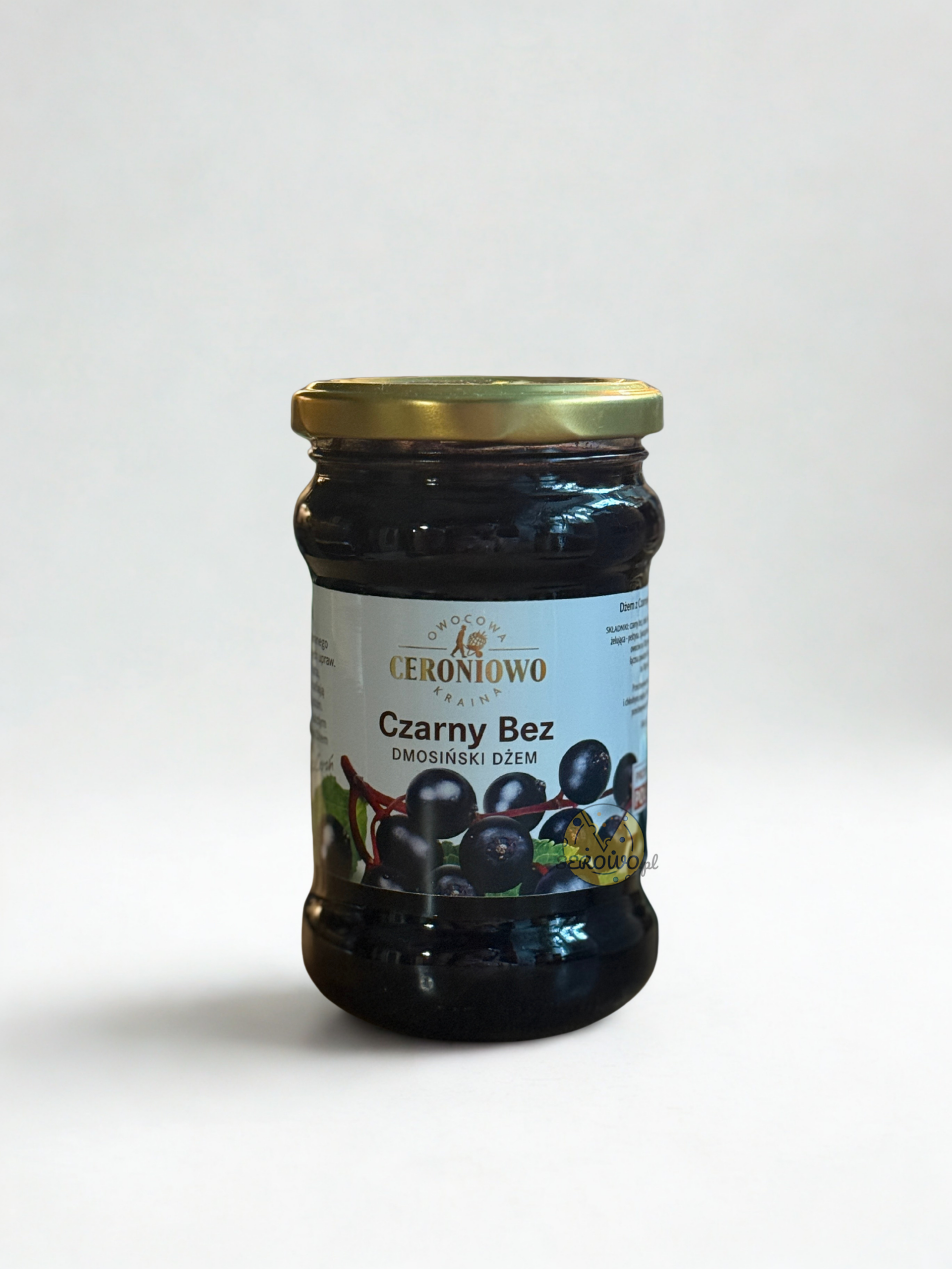 Naturalny Dżem z Czarnego Bzu 315g CERONIOWO, DMOSIŃSKI domowy, tradycyjny