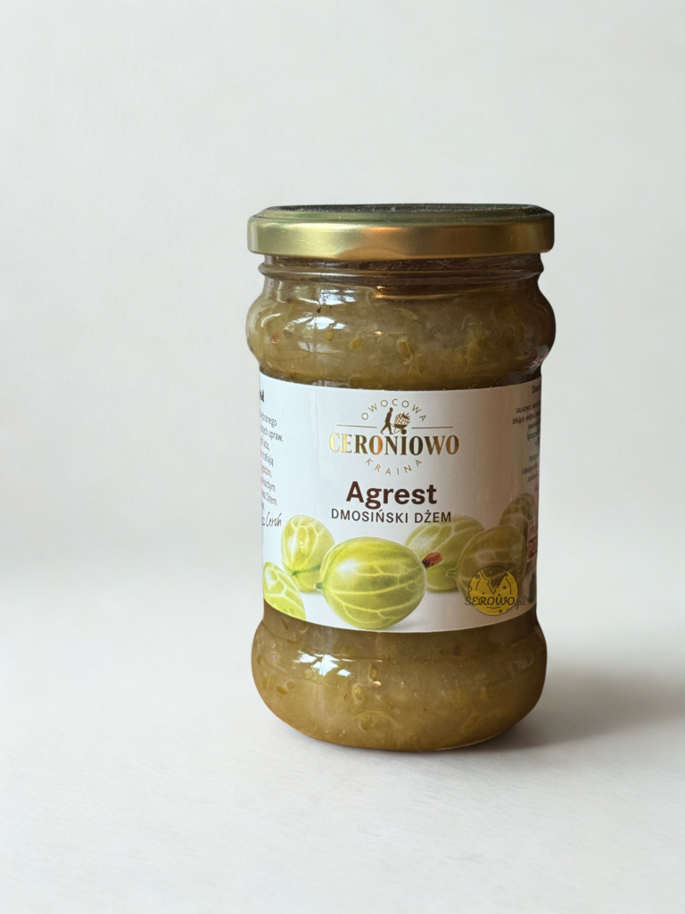 Naturalny Dżem Agrestowy 315g CERONIOWO, DMOSIŃSKI domowy, tradycyjny