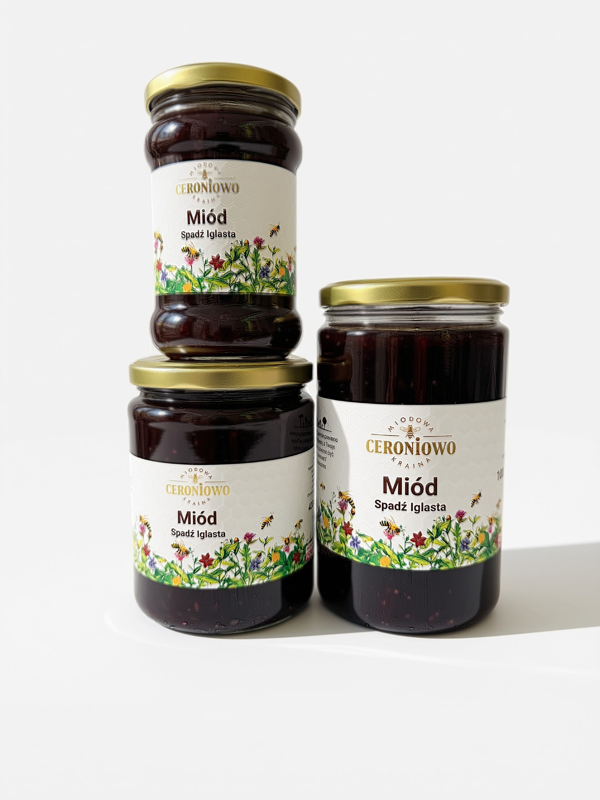 Naturalny Miód ZE SPADZI IGLASTEJ 620G CERONIOWO 2026 - obrazek 3